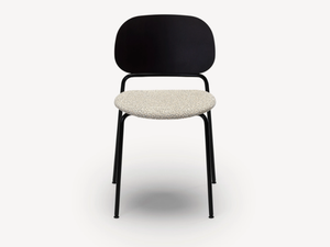 UPON - Stackable wood veneer chair with integrated cushion _ Zilio A&C